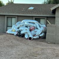 pile of air con ducting